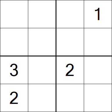 Sudoku 4x4 - Difficile