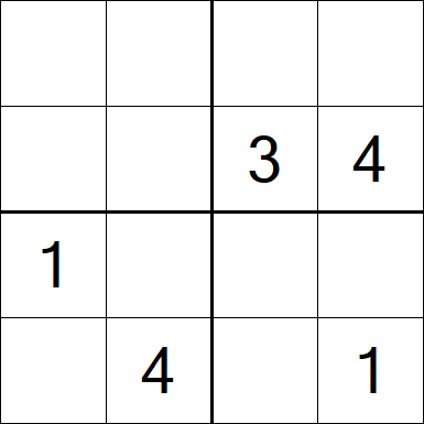 Sudoku 4x4 - Difficile