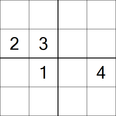 Sudoku 4x4 - Difficile