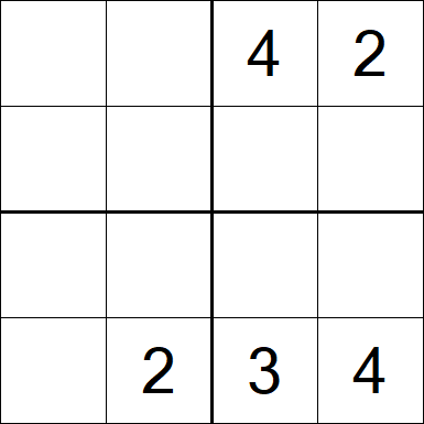 Sudoku 4x4 - Difficile