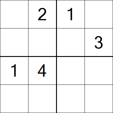 Sudoku 4x4 - Hard