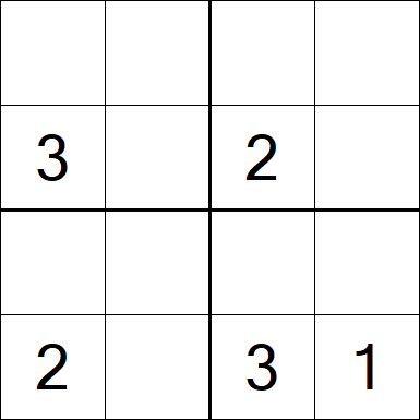 Sudoku 4x4 - Difficile