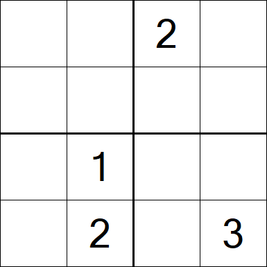 Sudoku 4x4 - Difficile