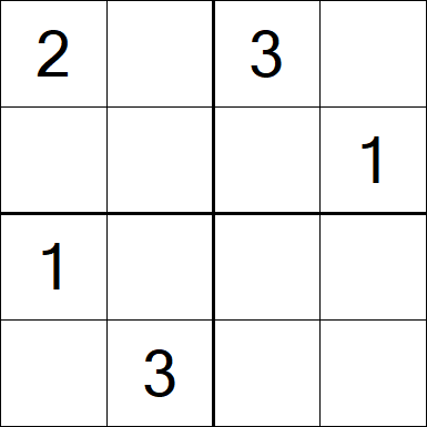Sudoku 4x4 - Difícil