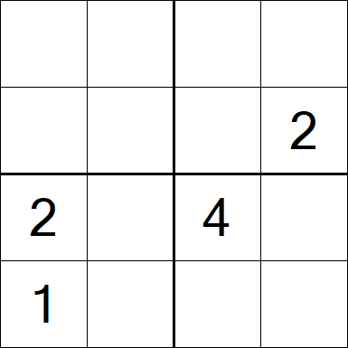 Sudoku 4x4 - Schwierig
