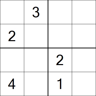 Sudoku 4x4 - Schwierig
