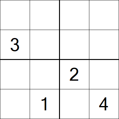 Sudoku 4x4 - Difficile