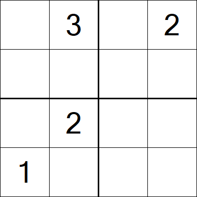 Sudoku 4x4 - Difficile