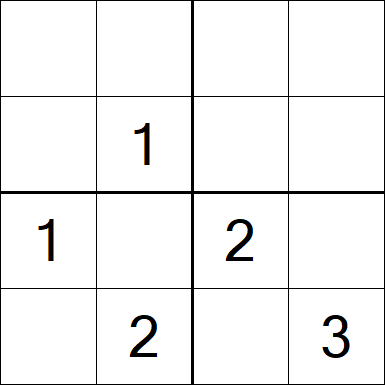 Sudoku 4x4 - Difficile