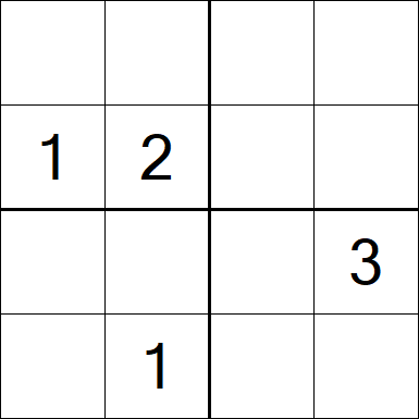 Sudoku 4x4 - Difficile
