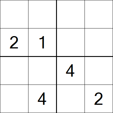 Sudoku 4x4 - Difficile