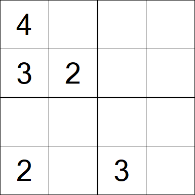 Sudoku 4x4 - Difficile