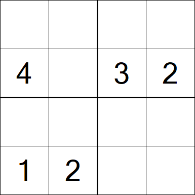 Sudoku 4x4 - Medium