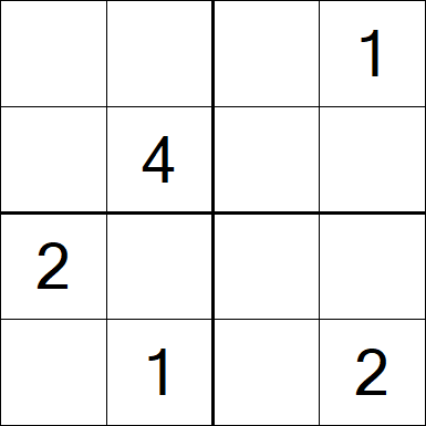 Sudoku 4x4 - Medium