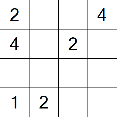 Sudoku 4x4 - Medium