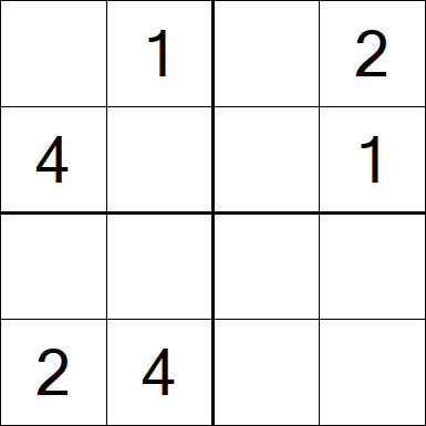 Sudoku 4x4 - Medium
