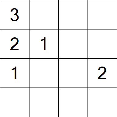 Sudoku 4x4 - Mittel