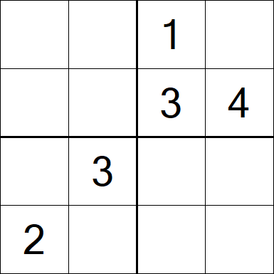 Sudoku 4x4 - Medium