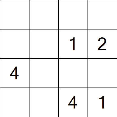 Sudoku 4x4 - Medium