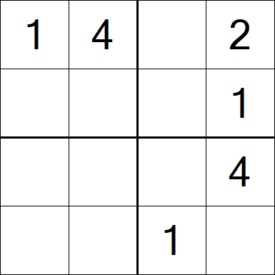 Sudoku 4x4 - Medium