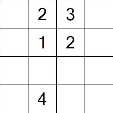 Sudoku 4x4 - Medium