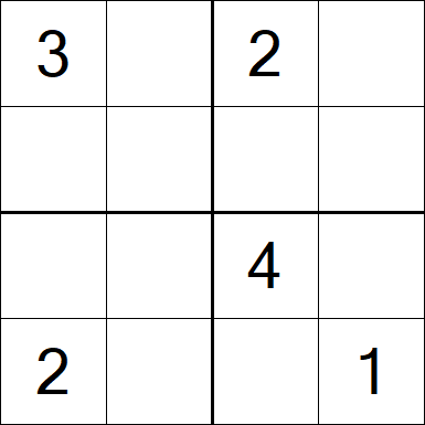 Sudoku 4x4 - Medium