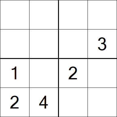 Sudoku 4x4 - Médio