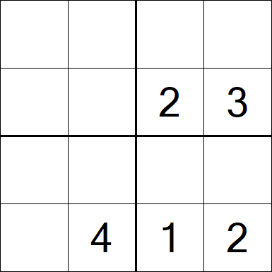 Sudoku 4x4 - Médio
