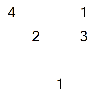 Sudoku 4x4 - Medio