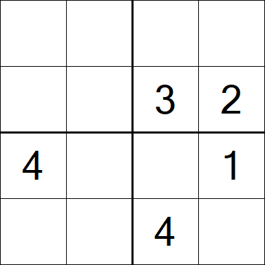 Sudoku 4x4 - Moyen