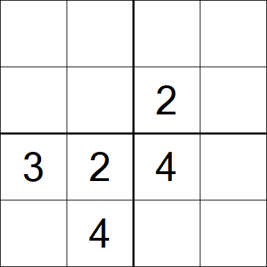 Sudoku 4x4 - Moyen