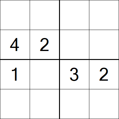 Sudoku 4x4 - Moyen