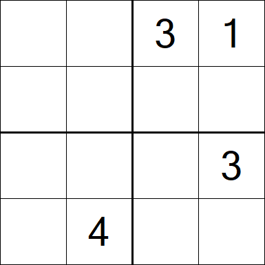 Sudoku 4x4 - Medium