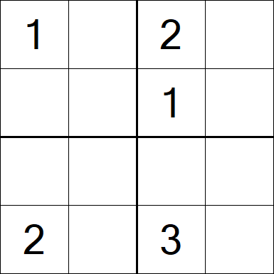 Sudoku 4x4 - Moyen