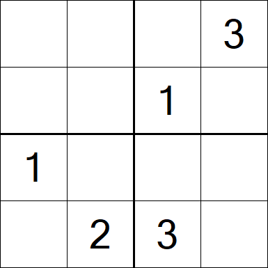 Sudoku 4x4 - Medium