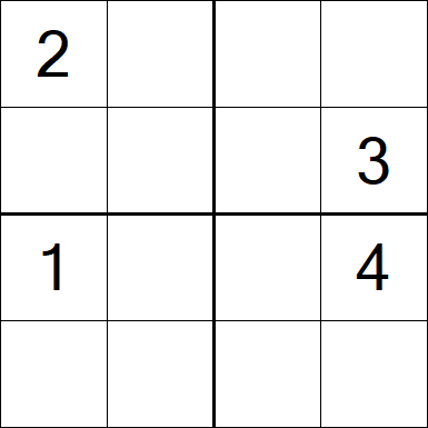Sudoku 4x4 - Medium