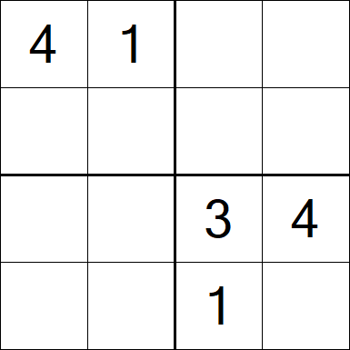 Sudoku 4x4 - Medium