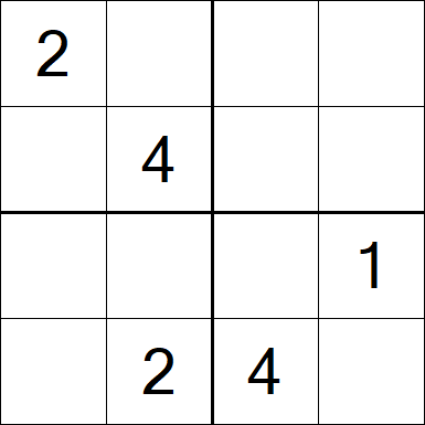 Sudoku 4x4 - Medium