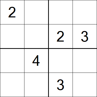 Sudoku 4x4 - Medium