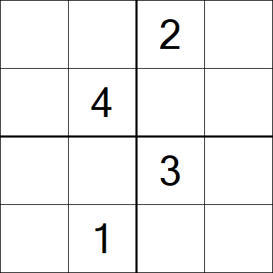 Sudoku 4x4 - Medium