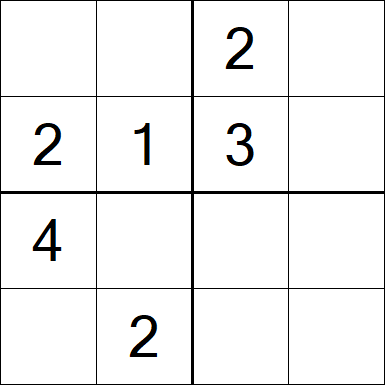 Sudoku 4x4 - Medium