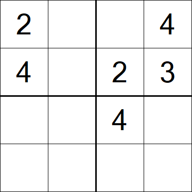 Sudoku 4x4 - Medium