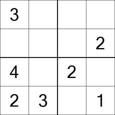Sudoku 4x4 - Medium