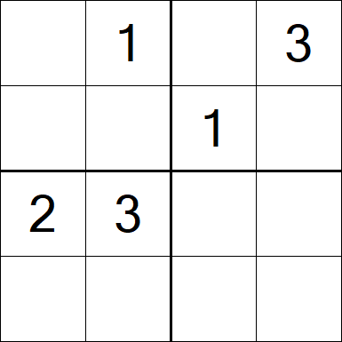 Sudoku 4x4 - Medium