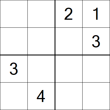 Sudoku 4x4 - Medium