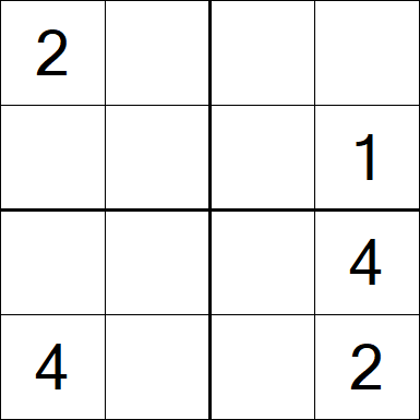 Sudoku 4x4 - Medium
