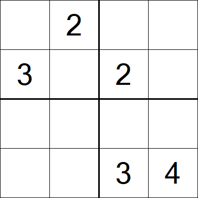 Sudoku 4x4 - Medium
