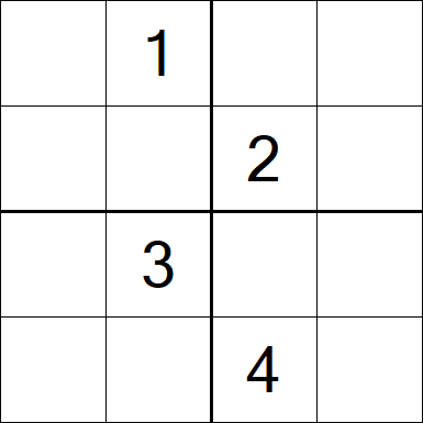 Sudoku 4x4 - Medio