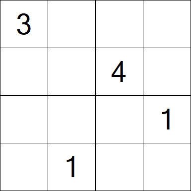 Sudoku 4x4 - Medio
