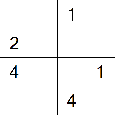 Sudoku 4x4 - Medio